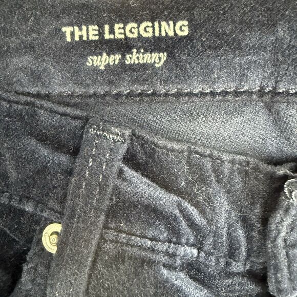 AG Adriano Goldschmied Velvet The Legging Super Skinny Pants Size 26 R Blue USA - Picture 8 of 15